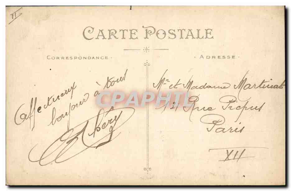 CPA Bateau Brest La rade Au premier plan Croiseur Cuirasse Marseillaise — Verso
