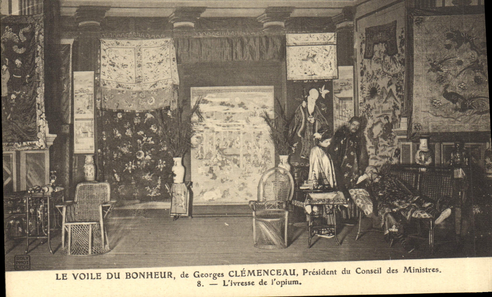 Le Voile du Bonheur — L'ivresse de l'opium — de Georges Clémenceau, Président du Conseil des Ministres — Éditeur GOLT, Lyon, n°8