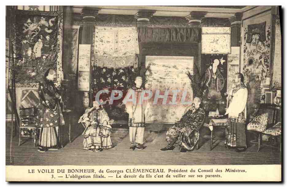 Le Voile du Bonheur — Georges Clémenceau, Président du Conseil des Ministres — L'obligation filiale