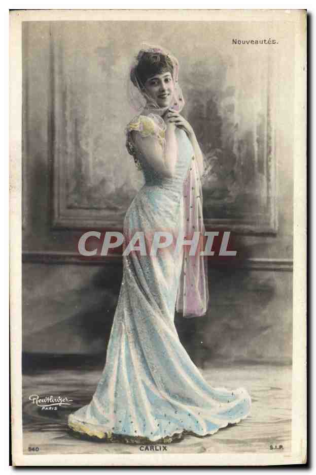 Femme en robe de soirée — Carlis — FleuHanger, Paris, n° 840