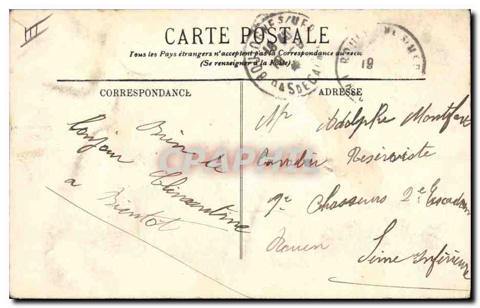 CPA Folklore Le Portel Type de Porteloise  — Verso
