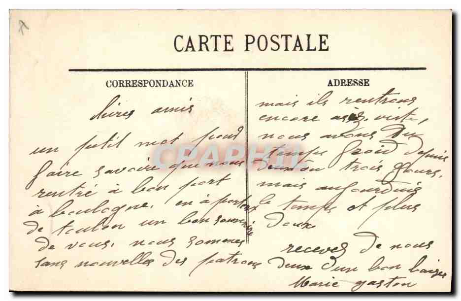 CPA Folklore Boulogne sur Mer Pecheuse et dame de la Halle  — Verso