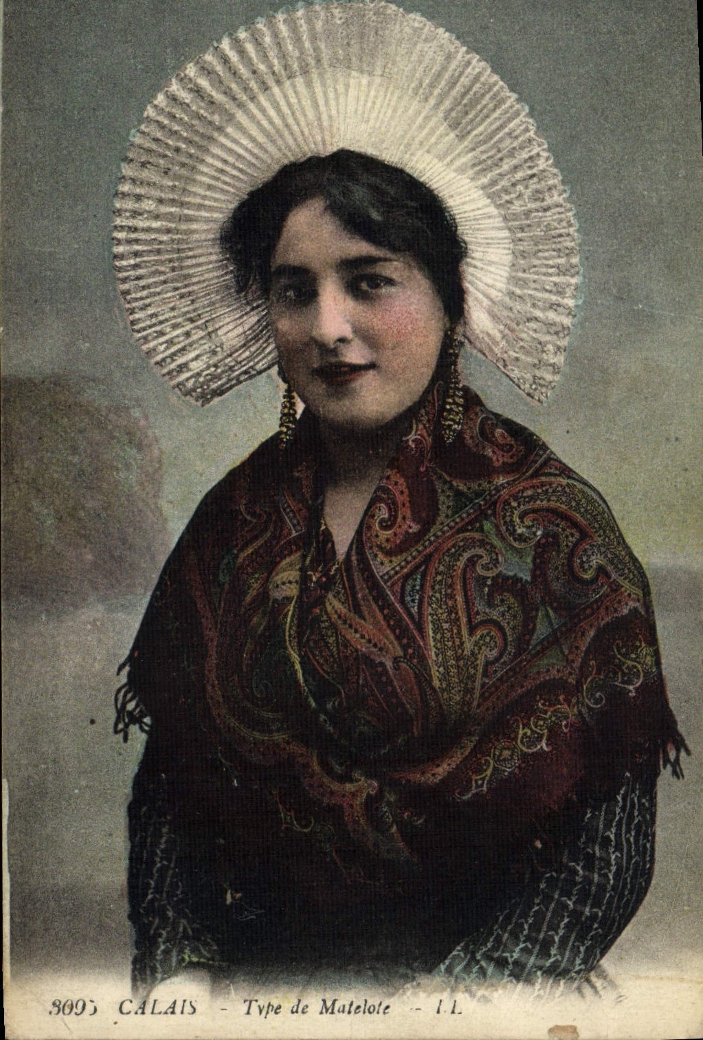 CPA Folklore Calais Type de matelote 