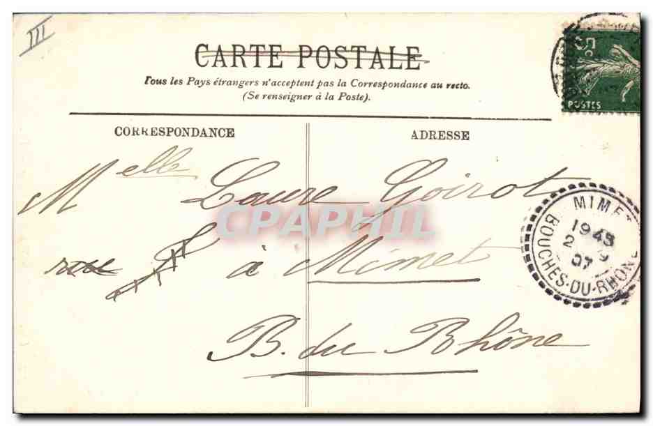 CPA Folklore Le Portel Type de Porteloise  — Verso