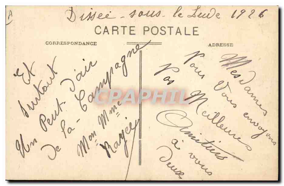 CPA Folklore La Sarthe Marchande de volailles  — Verso