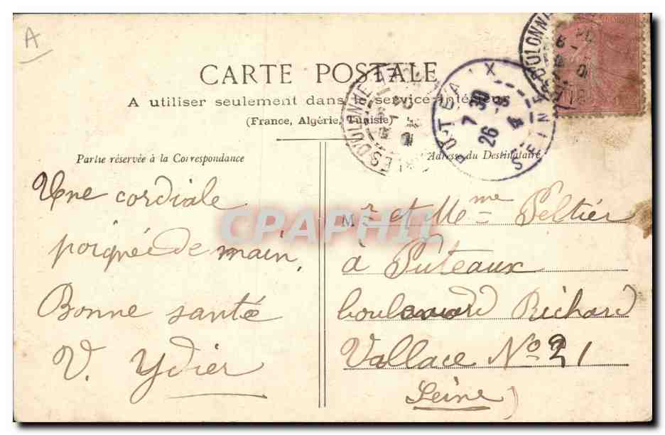 CPA Folklore Sablaise faisant le filet  — Verso