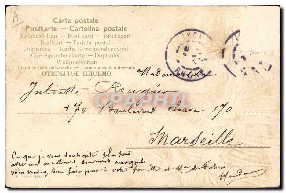 La Joviale Belle-Mère — caricature humoristique — éditeur non identifié — Verso