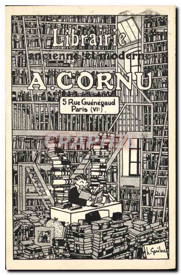 Librairie ancienne et moderne A. Cornu — 5 Rue Guénégaud, Paris (VI) — H. Guillaume