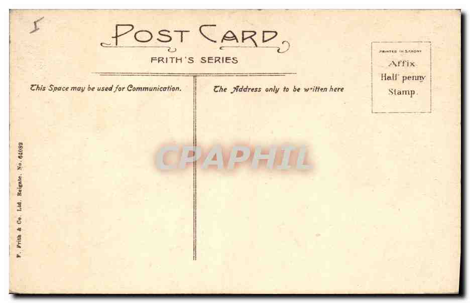 CPA Bibliotheque Oxford Oriel College Gilbert White's Chair Cecil Rhodes Flag  — Rückseite