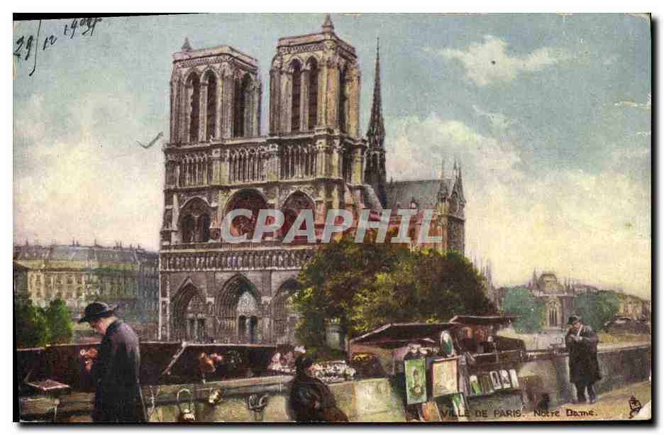 CPA Paris Notre Dame Bouquinistes 
