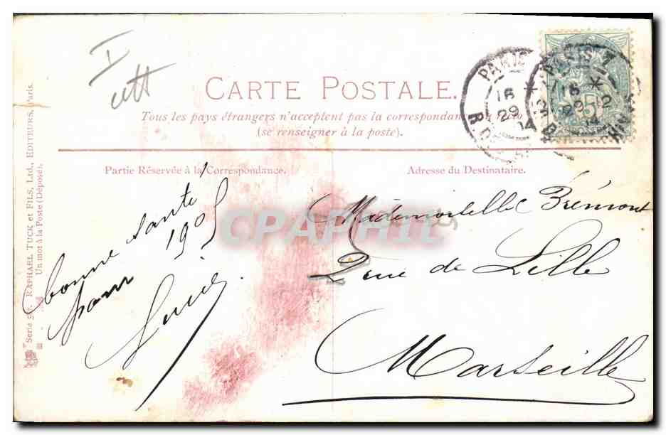 CPA Paris Notre Dame Bouquinistes  — Rückseite