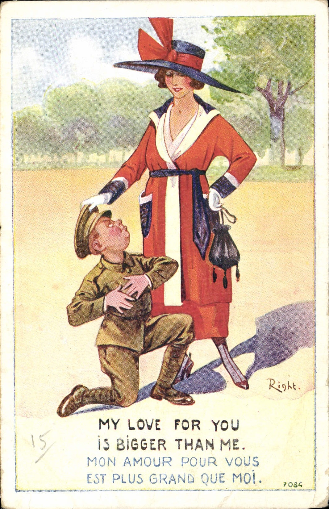 CPA Fantaisie Illustrateur Right Militaria 