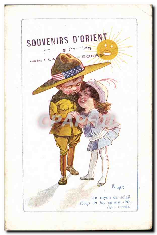 CPA Fantaisie Illustrateur Enfants Right Souvenirs d'Orient 
