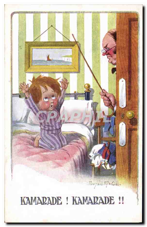 CPA Fantaisie Illustrateur Enfant Donald Mc Gill Kamarade Kamarade