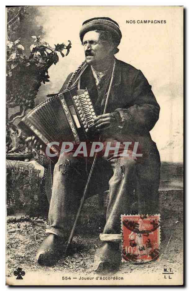 Joueur d'Accordéon — Nos Campagnes — M.T. n°554