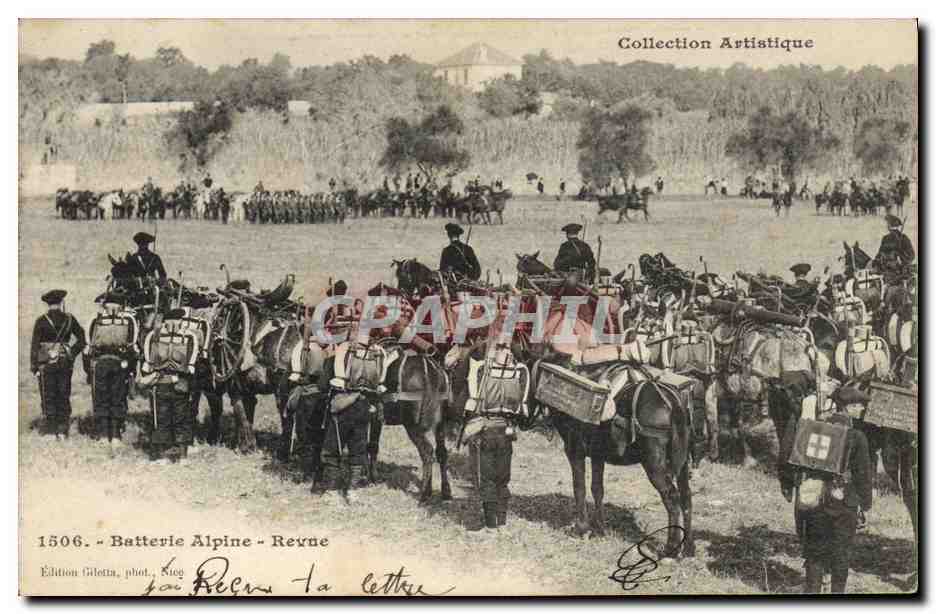 Batterie Alpine - Revrne — Édition Gilettà, phot. Nice, n° 1506