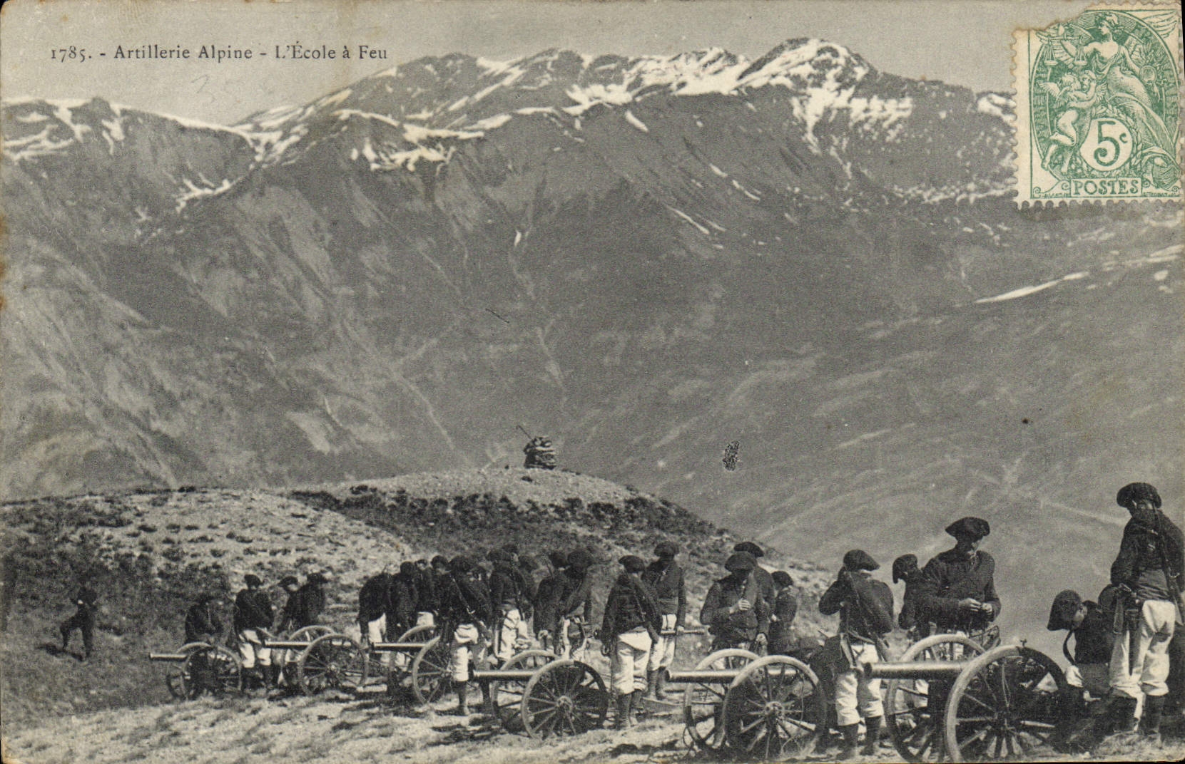 Artillerie Alpine - L'École à Feu — 1785, éditeur non visible
