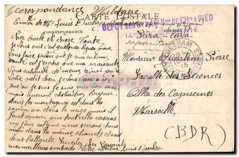Nos Chasseurs Alpins - Travaux des Tranchées — Edition Gilletta, n°1521 — Reverso