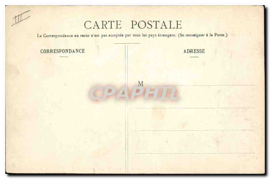 CPA Militaria Baraquement des Chasseurs Alpins au Frejus  — Verso