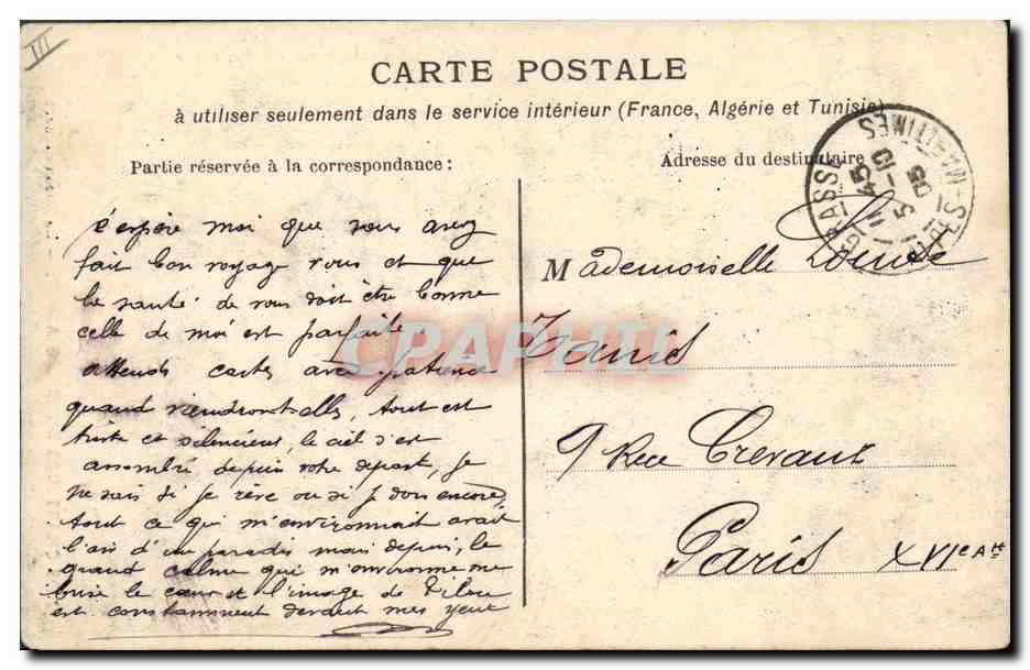 CPA Militaria Chasseurs Alpins dans les Alpes En reconnaissance — Verso