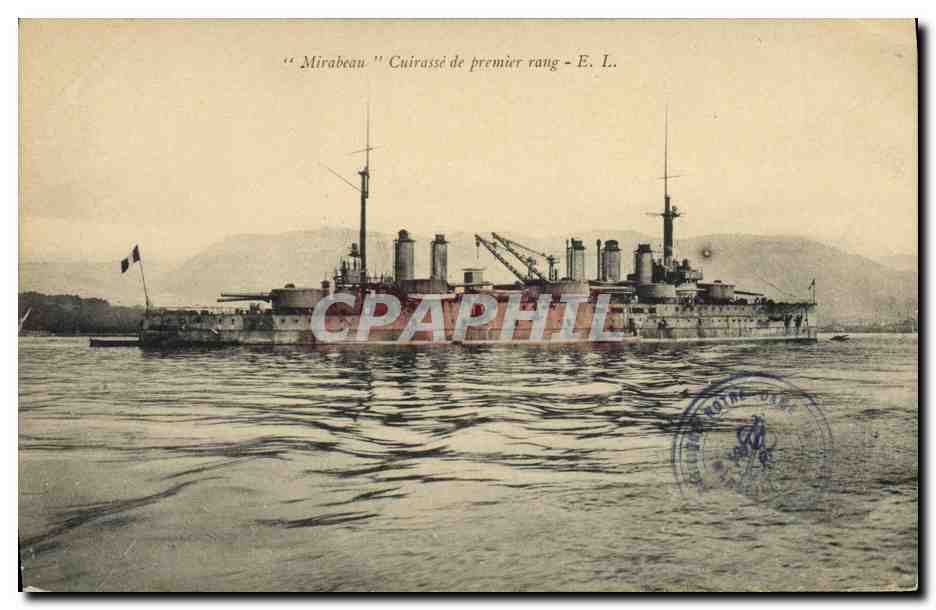 CPA Bateau Mirabeau Cuirasse de premier rang