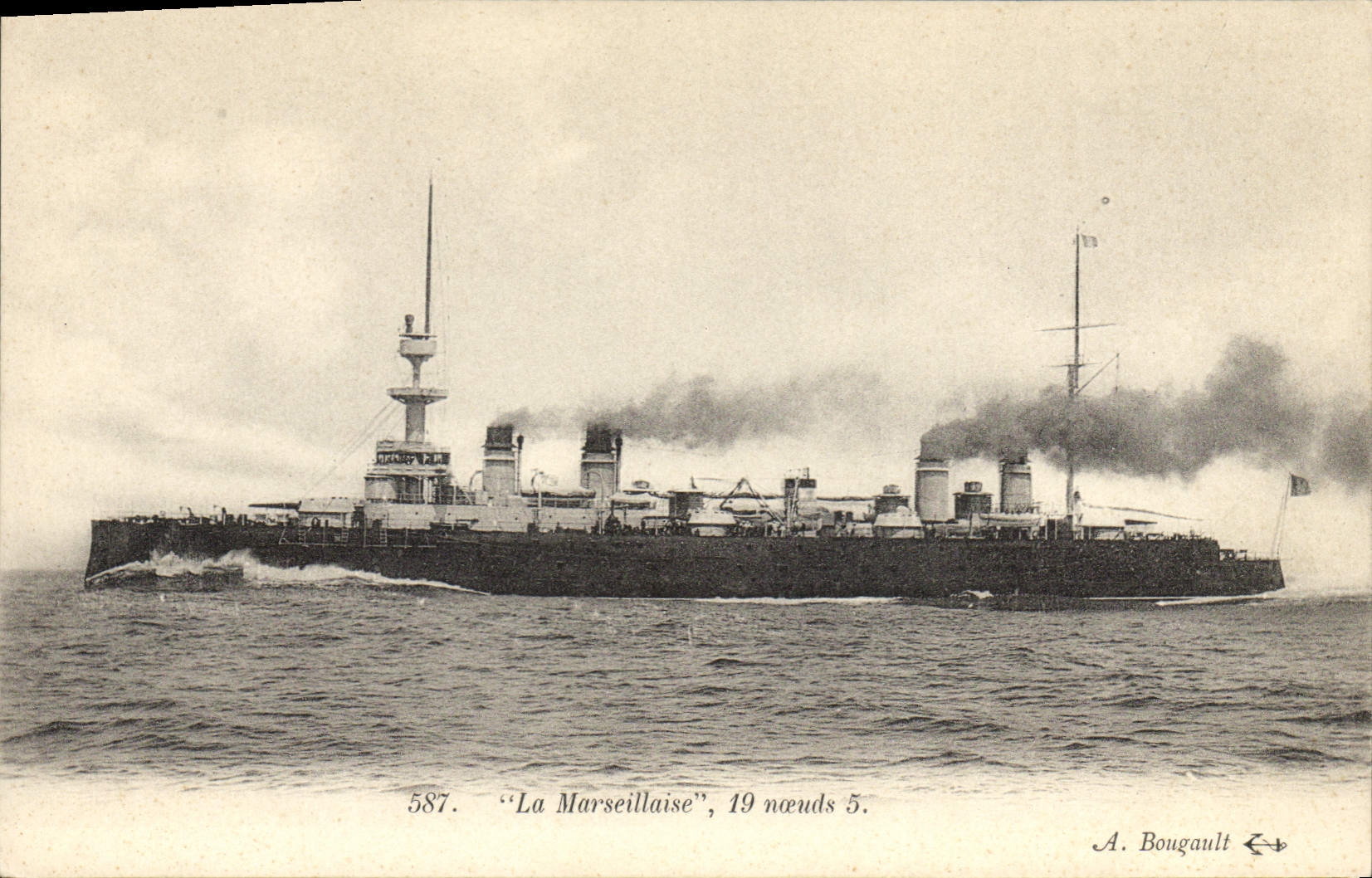 CPA Bateau La Marseillaise
