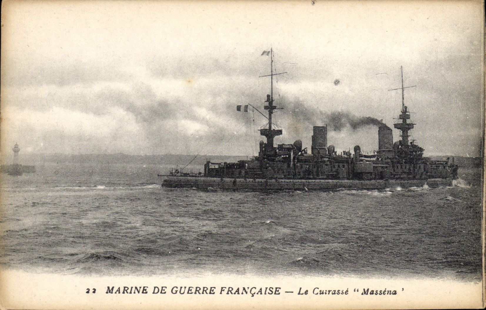 CPA Bateau Le cuirasse Massena