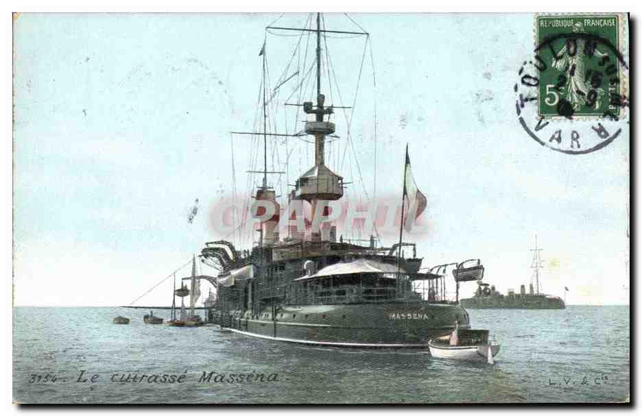 CPA Bateau Le cuirasse Massena