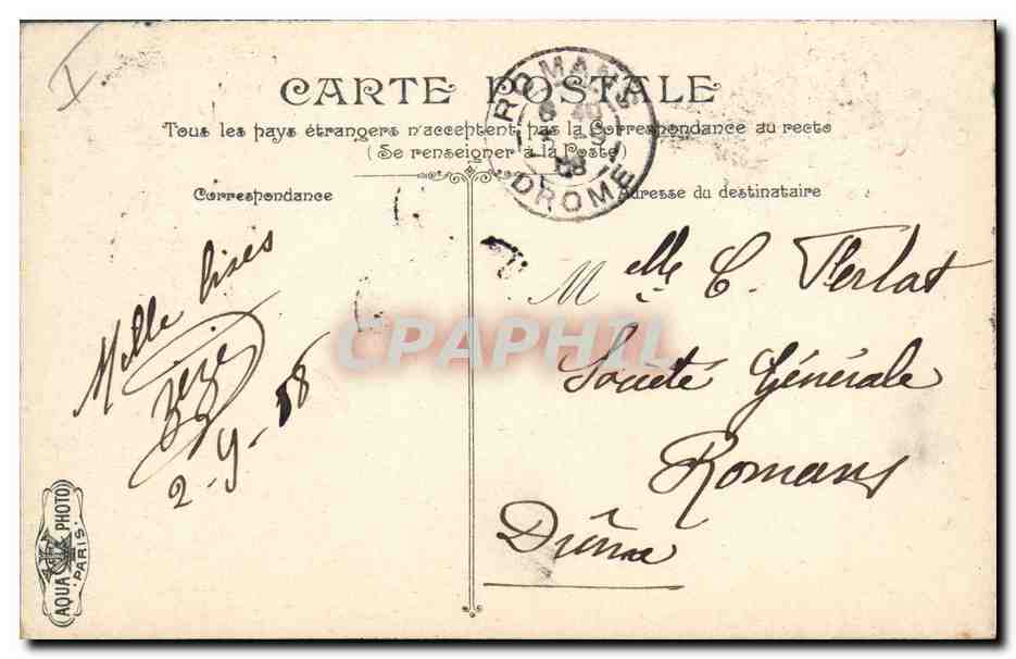 CPA Bateau Le cuirasse Massena — Verso