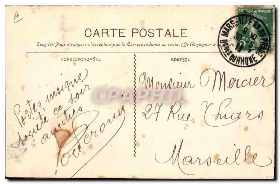 CPA Bateau Le Marceau Cuirasse a tourelles — Verso