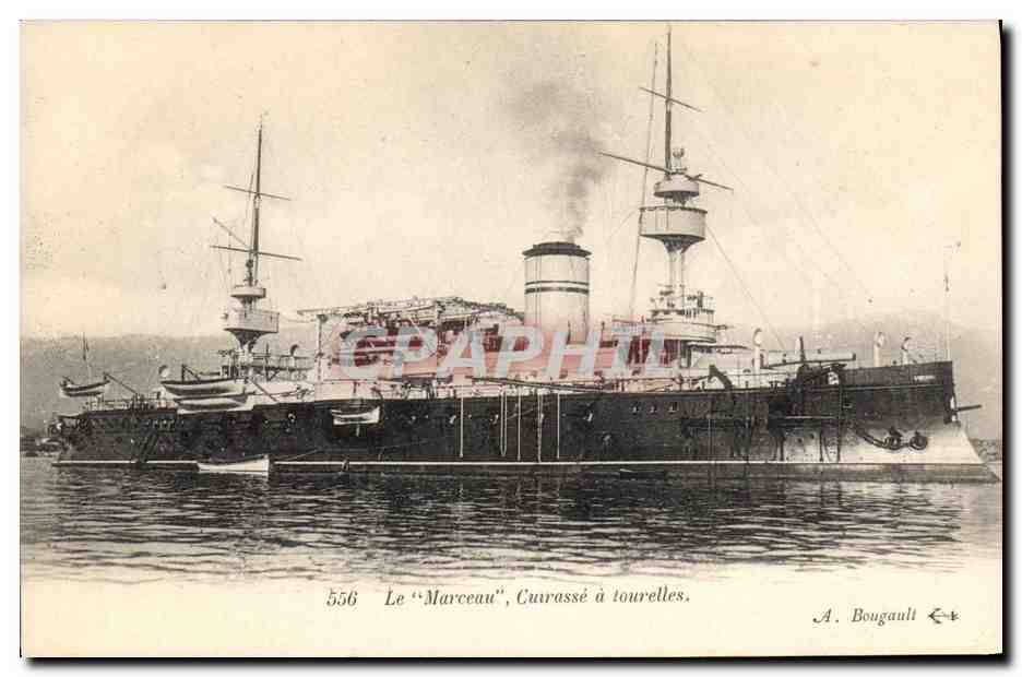 CPA Bateau Le Marceau Cuirasse a tourelles