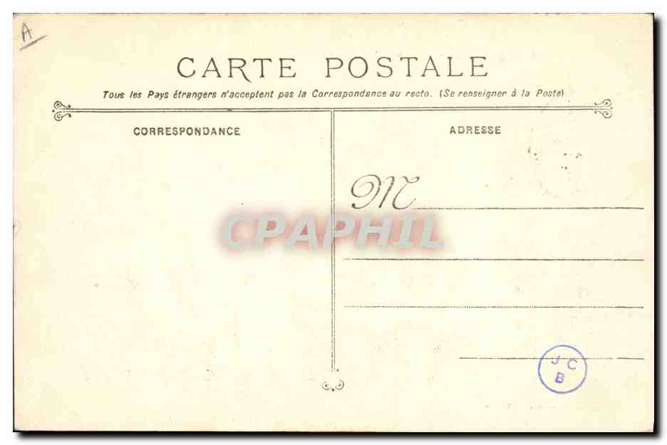 CPA Bateau Massena Cuirasse a tourelles — Verso