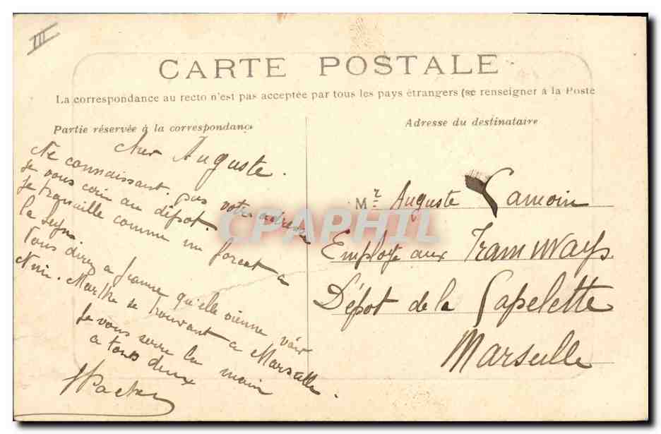 Toulon — Le Cuirassé "Masséna" — Edition S. G. — Achterkant
