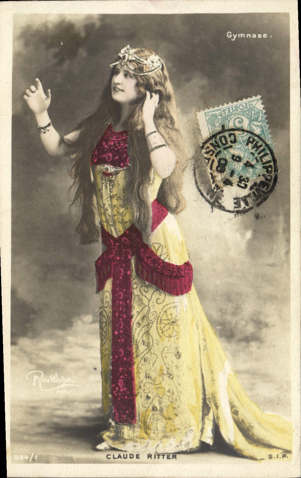 Claude Ritter — danseuse au Gymnase — éditée par Roullouger, n° 794/1, S.I.P.