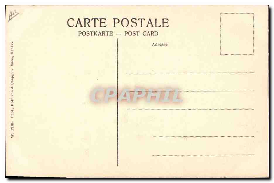Michel Dufour — Opéra Comique — W. d'illlin, Phot. d'illlin & Chappuis, Sucé, Genève — Achterkant