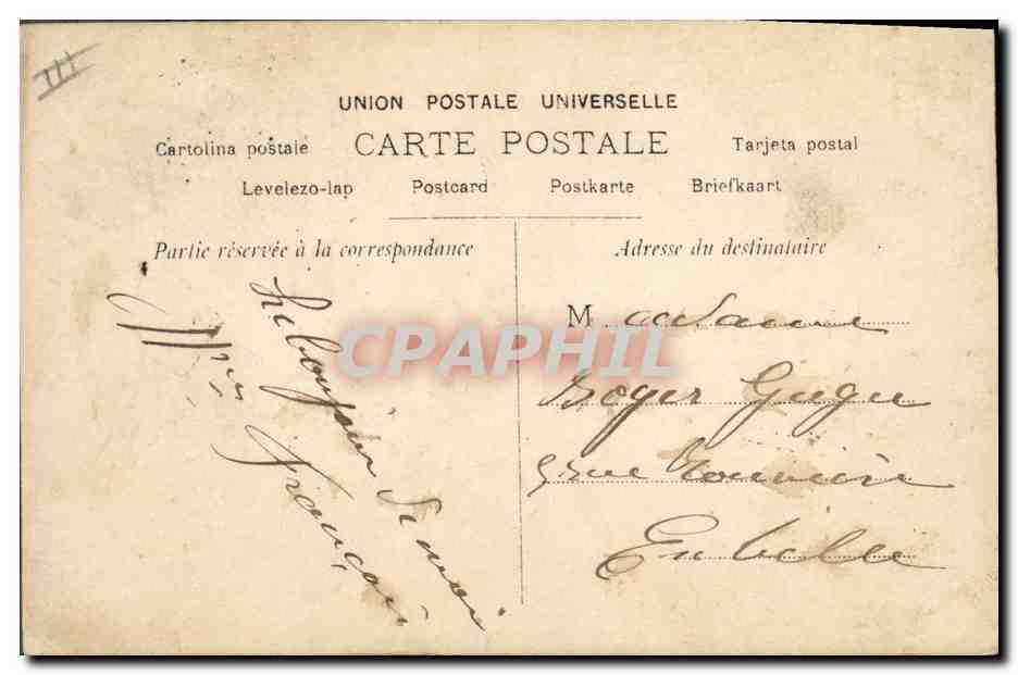 Portrait de femme — RENN — Raoulluzet, Paris, S.I.P. — Verso