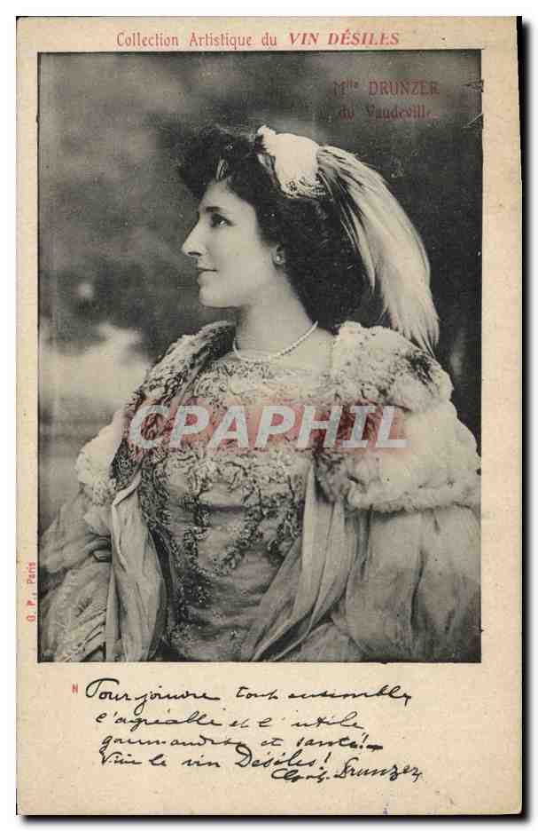 Mlle Drunzer du Vandesville — Collection Artistique du Vin Désiles — éditeur G. P. Paris