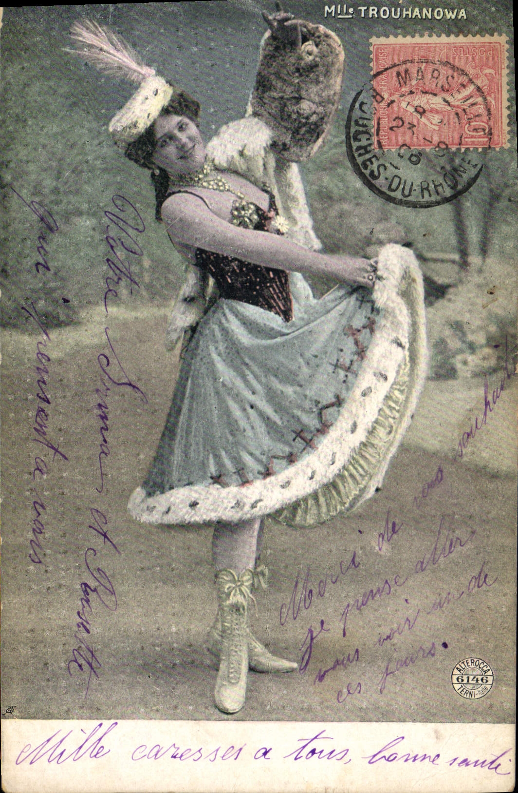 Mlle Trouhanowa — danseuse en costume de scène — éditée par Atelier Rocha