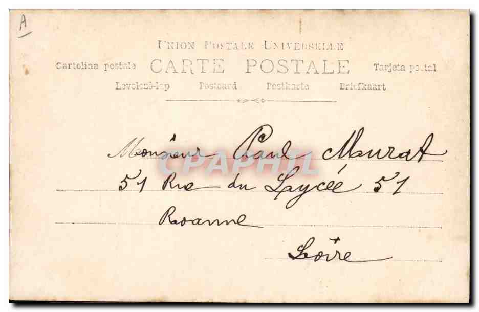 Danseuse en costume de scène — Parisiana — Laridan — Verso