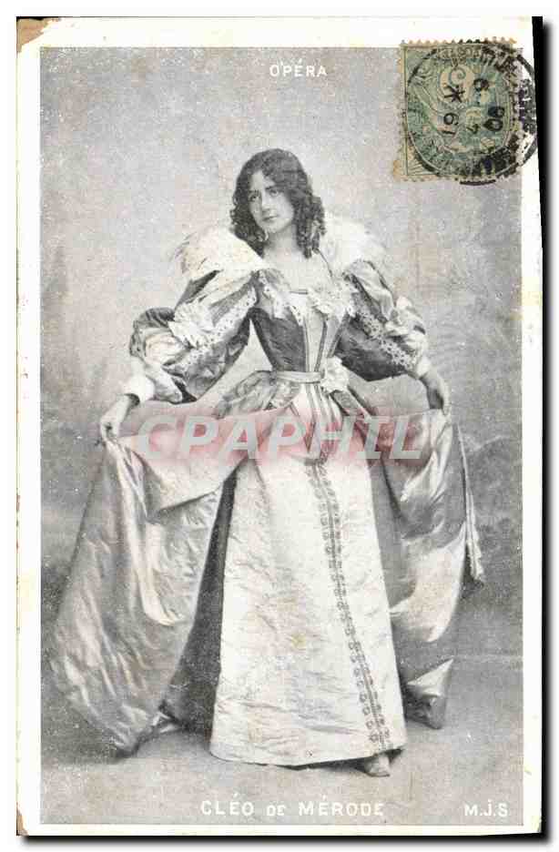 CPA Femme Theatre Cleo de Merode Opera