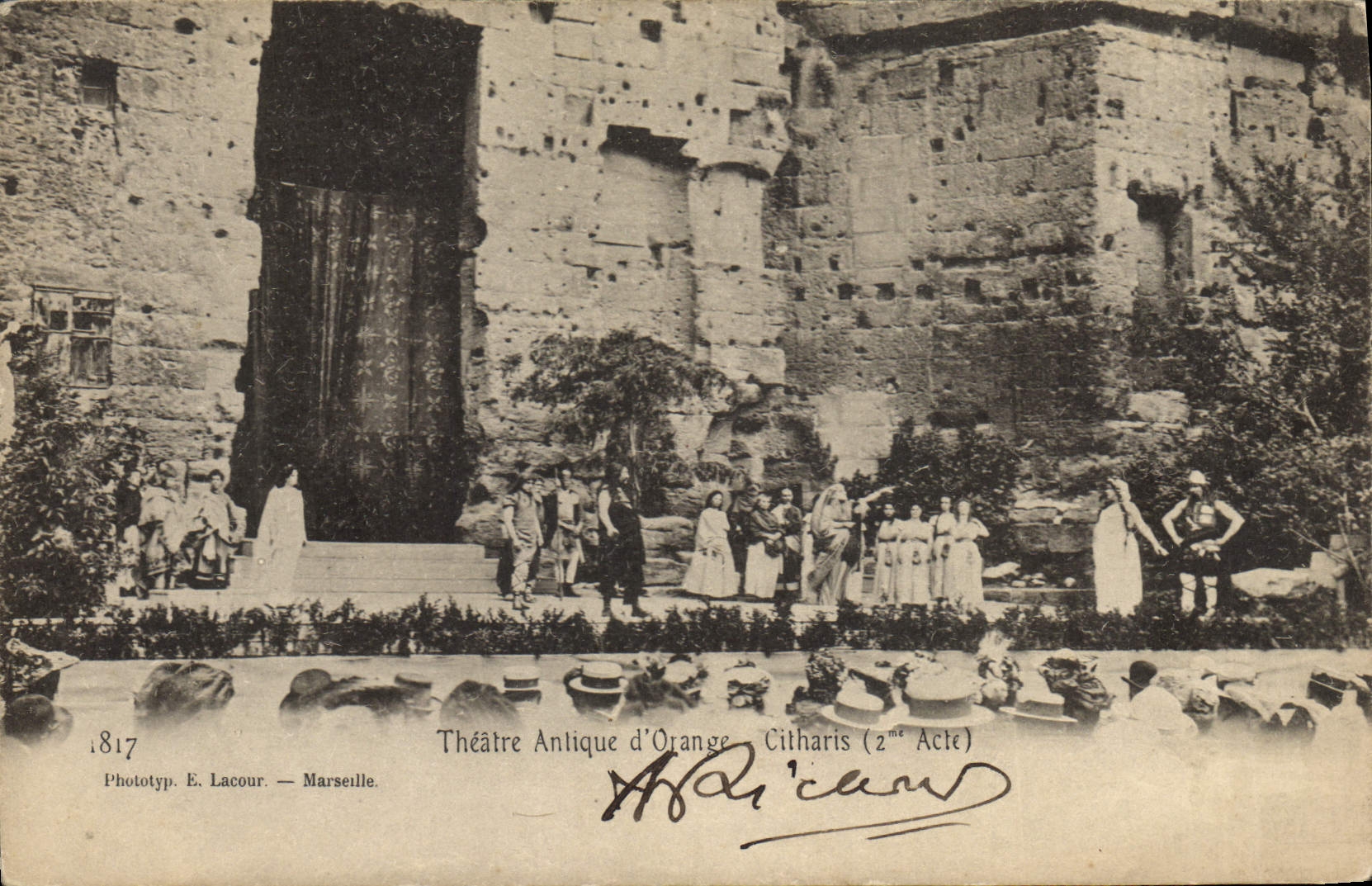 CPA Theatre antique d'Orange Citharis 