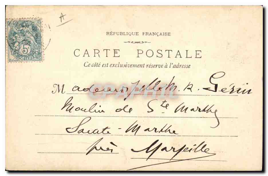 CPA Theatre antique d'Orange Citharis  — Verso