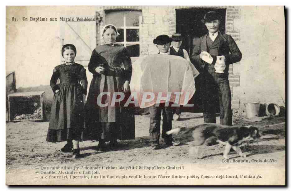 CPA Folklore Un bapteme aux Marais Vendeens