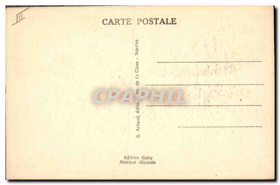 CPA Folklore Costumes Maraichins Folklore de Vendee Danses Maraichines — Verso