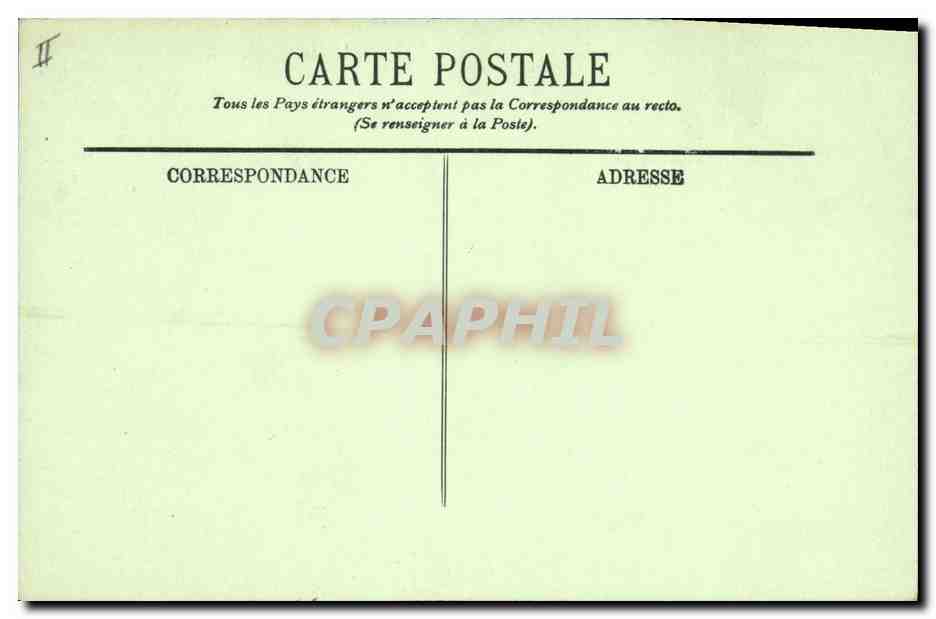 CPA Bibliotheque de Napoleon 1er Compiegne Le chateau  — Rückseite