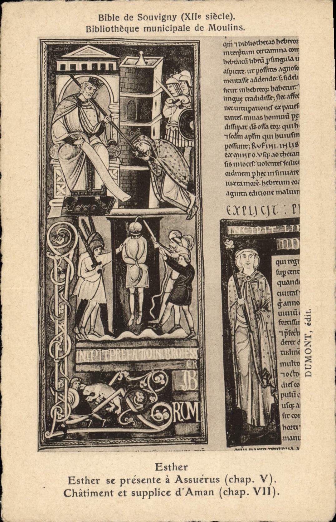 Bibel von Souvigny (12. Jahrhundert) — Stadtbibliothek von Moulins — Verlag Dumont, Nummer VII