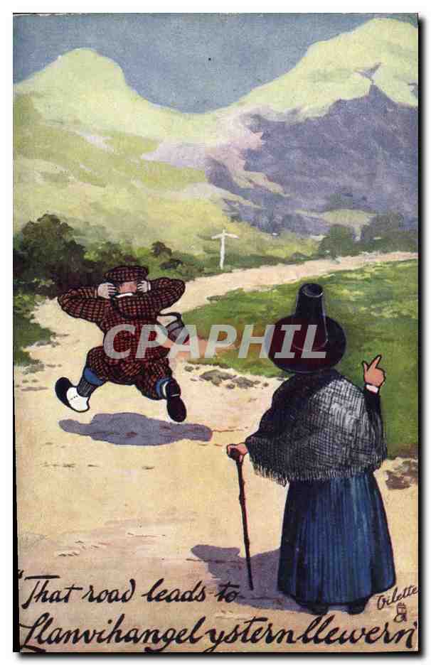 CPA Fantaisie Illustrateur Wales 