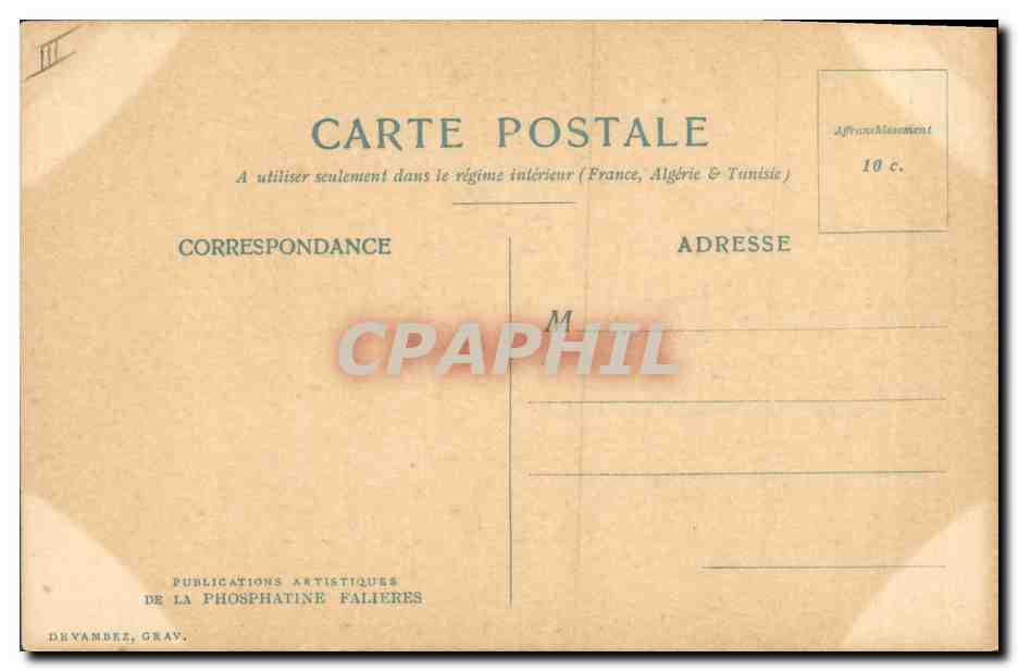 CPA Fantaisie Fleurs Phosphatine Falieres  — Verso