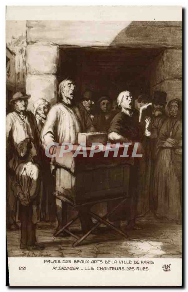 CPA Palais des Beaux Arts de la Ville de Paris Daumier Les chanteurs des rues 