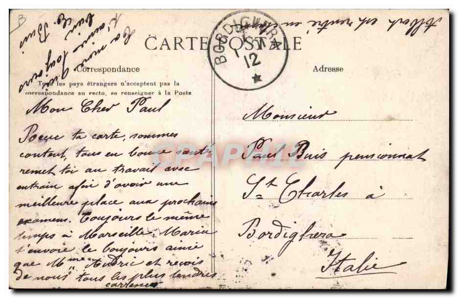 CPA Cochon Porc Normandie Eleves choyes  — Back